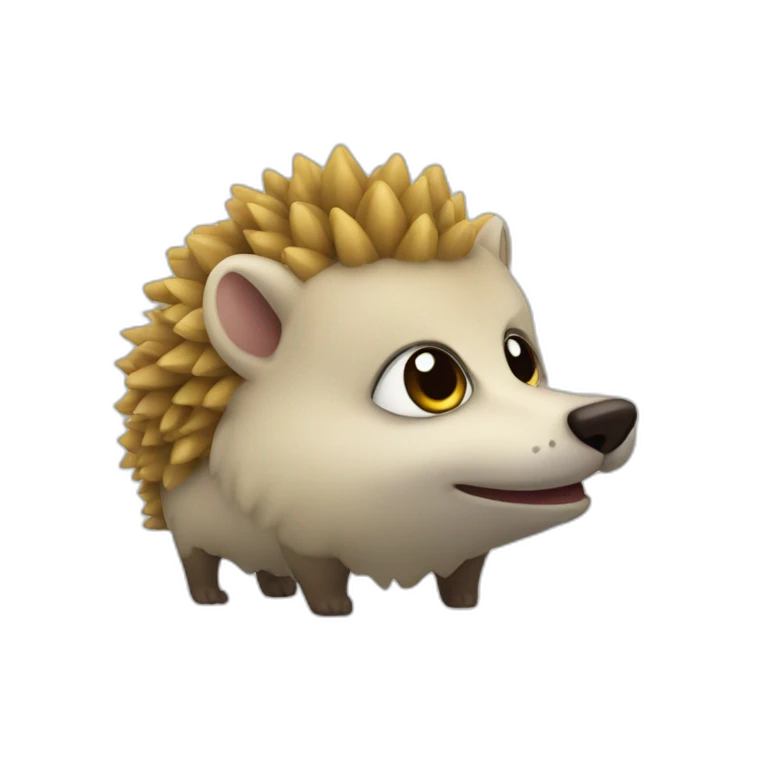 herisson animal corp entier emoji