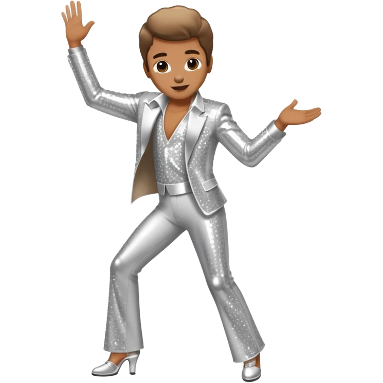 dancing person in disco outfit emoji