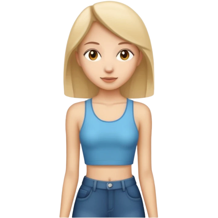 Skinny legend. Girl with Super tiny dramatic waist emoji