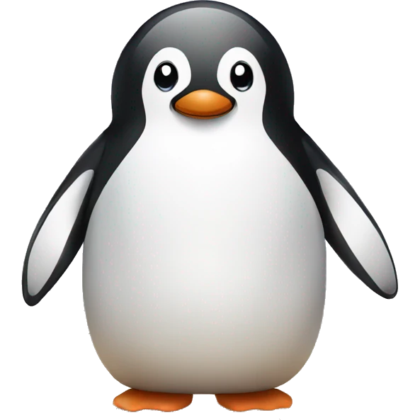 Baby penguin playing bowling emoji