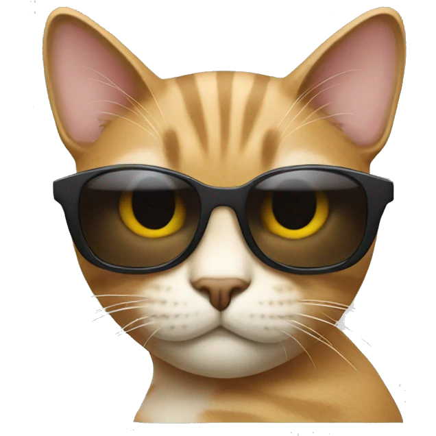 Cat with sunglasses emoji