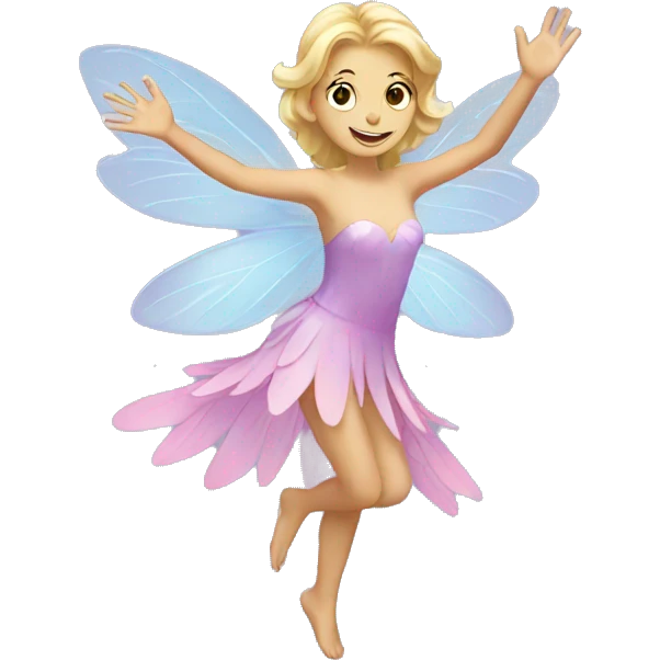 waving fairy emoji