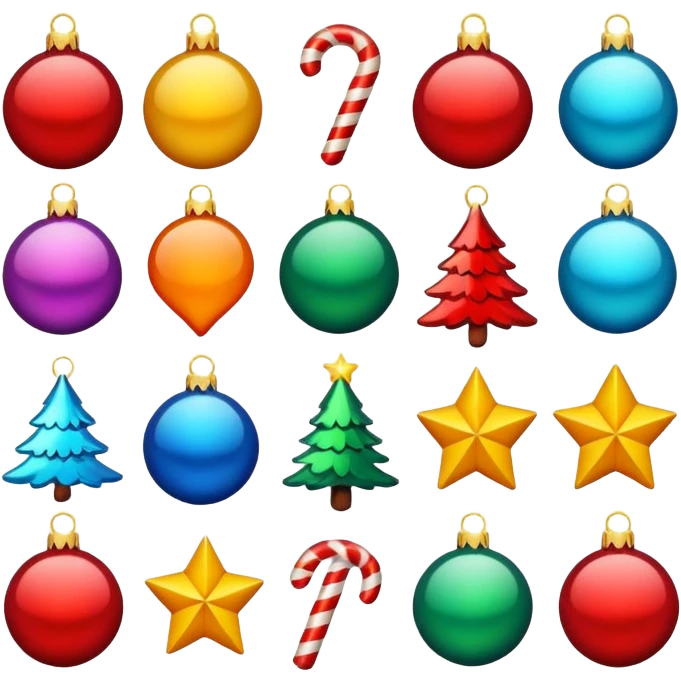 Create Christmas stickers emoji