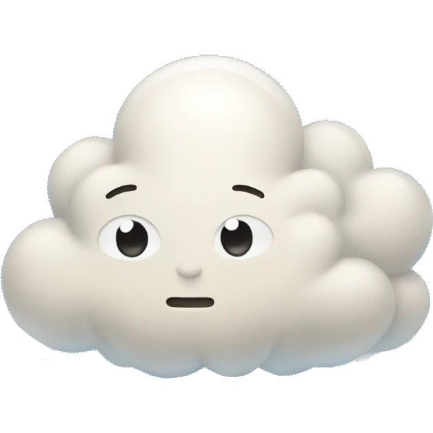 clouds with rays coming out of it  emoji