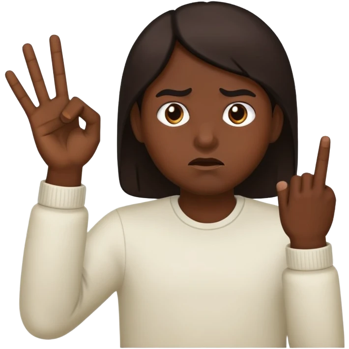 😹🖕🏾 emoji