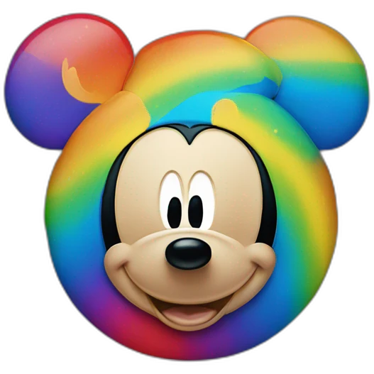 rainbow mickey mouse emoji