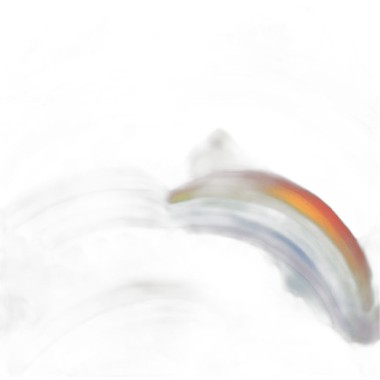 Rainbow hill emoji