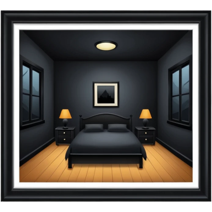 1980s black lighting emoji