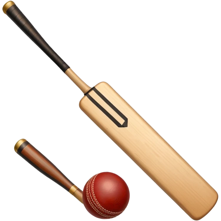 Cricket bat and ball emoji
