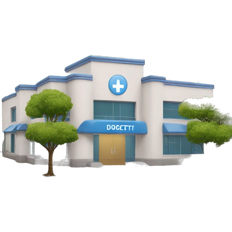 clinic and there is the inscription DOCDETI on it emoji