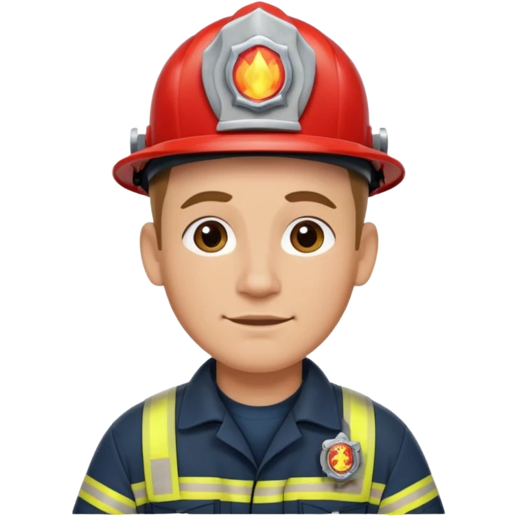 Fireman with very big earrings  emoji