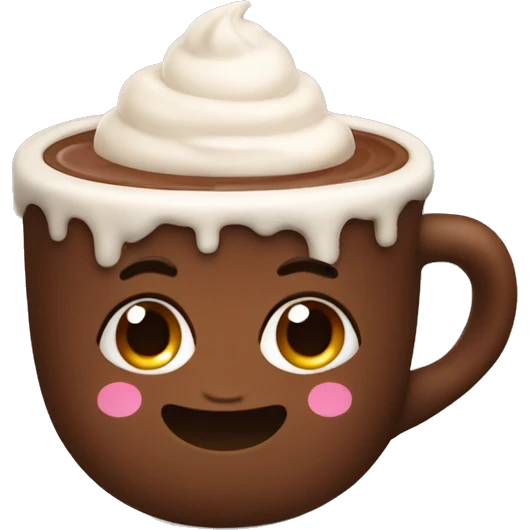 cute hot chocolate cup emoji
