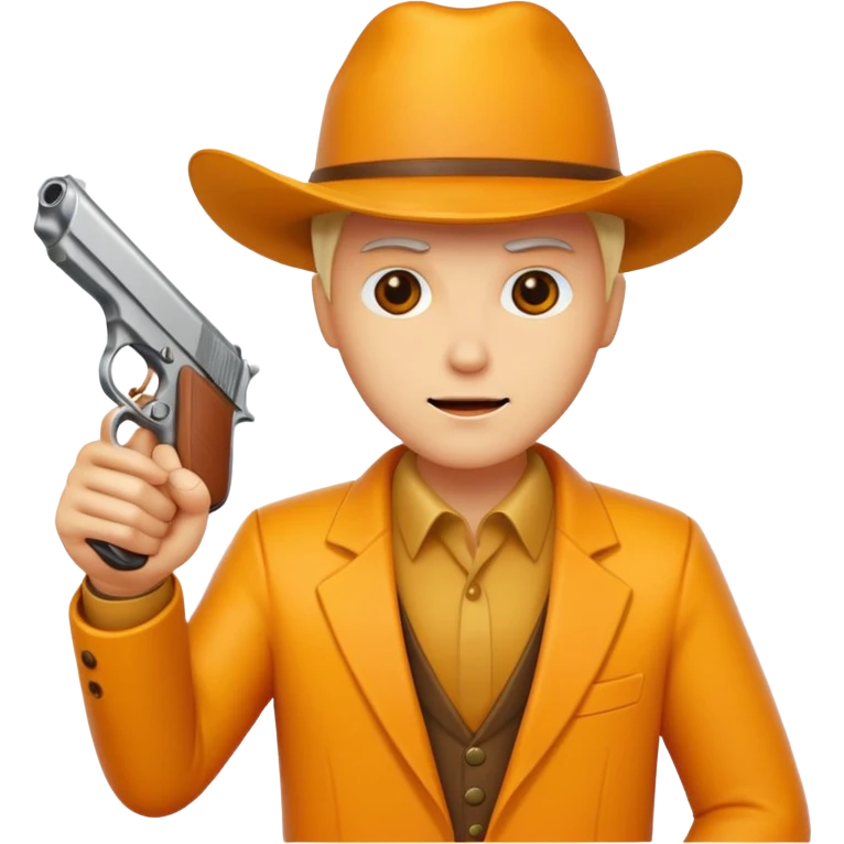 cheese with a gun emoji