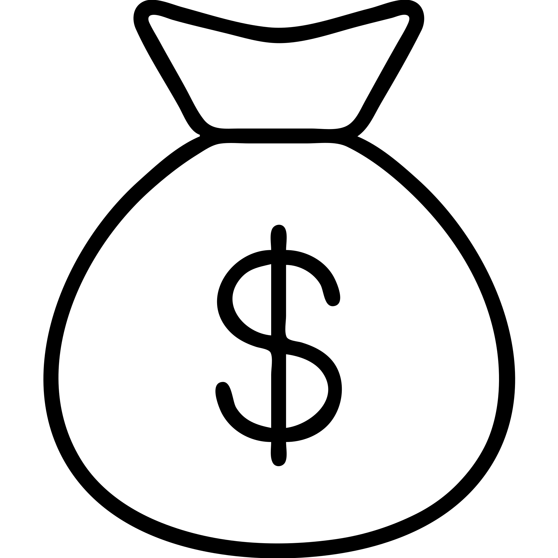 money bag icon, minimal outline emoji