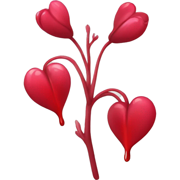 simple red bleeding heart emoji