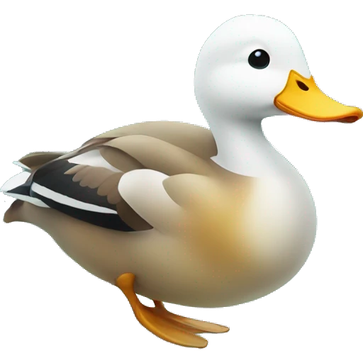 duck in a aquarium  emoji