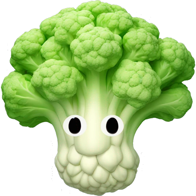 3D cauliflower emoji