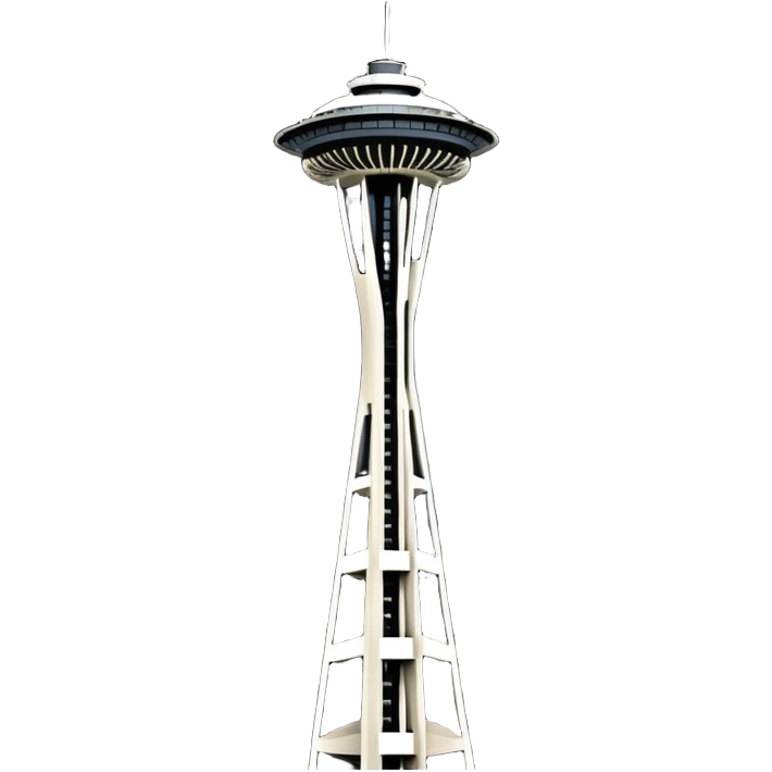 Seattle space needle emoji