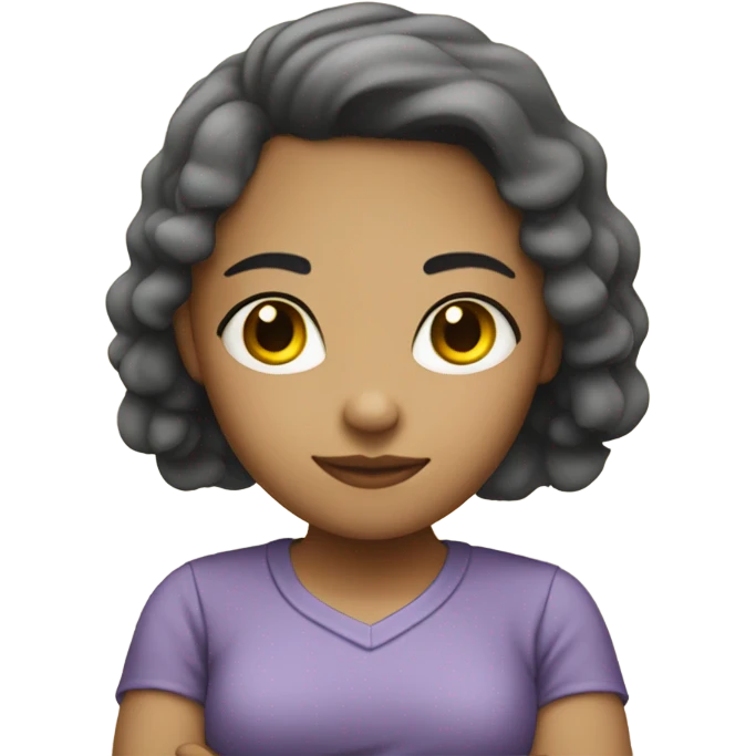 Light skinned girl with arms crossed emoji