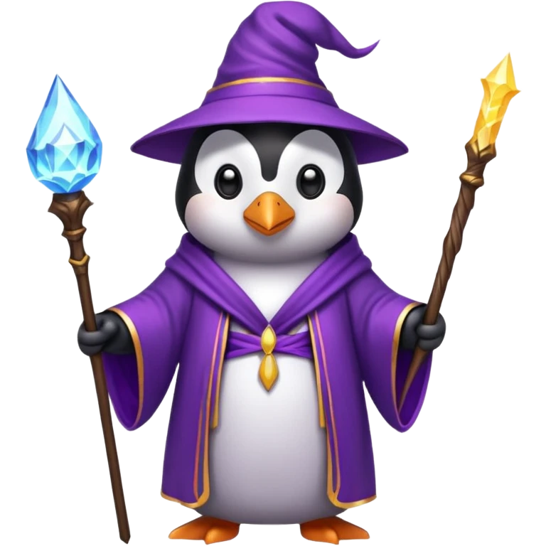 Penguin Wizard emoji