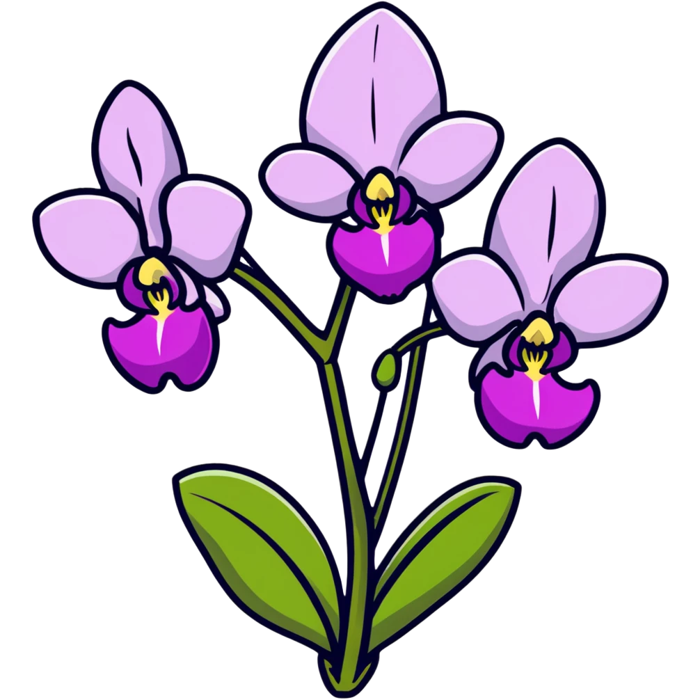 Orchid emoji