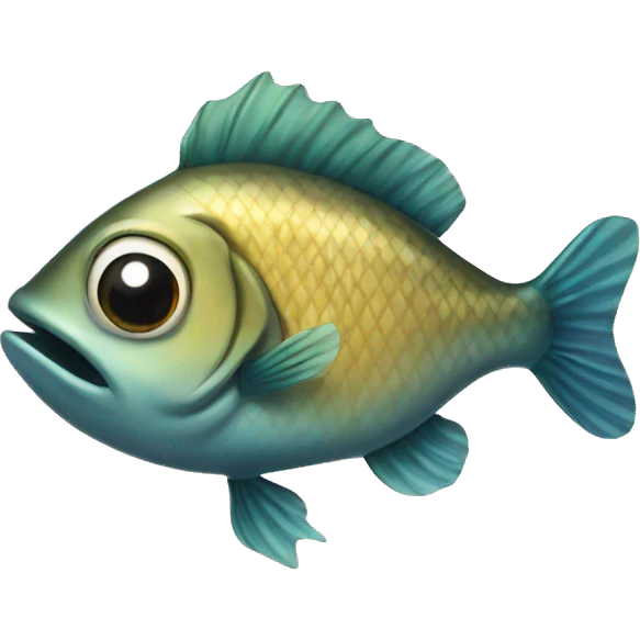 A fish with a bow tie  emoji