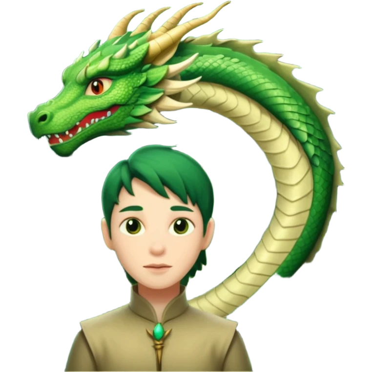 forest with a hidden dragon emoji