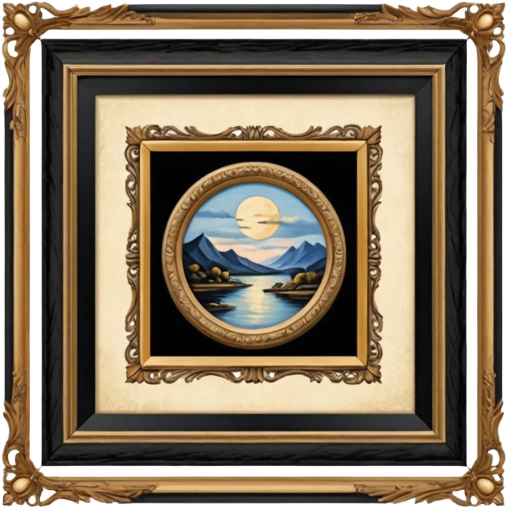 Old painting in the auction emoji