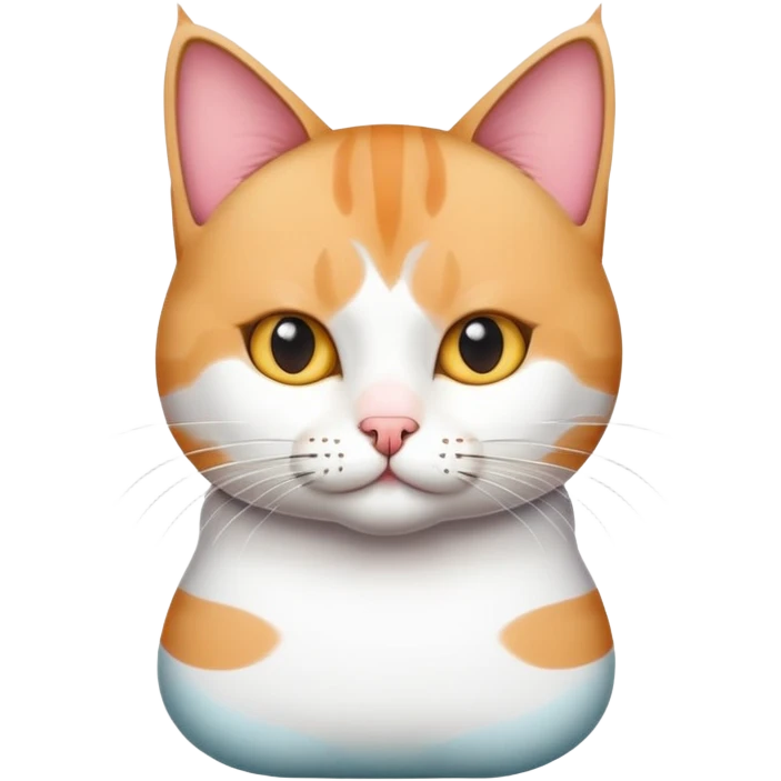 Cat with tube top on emoji