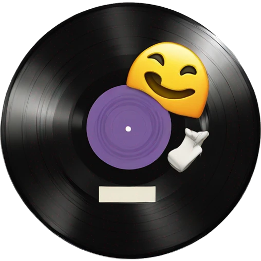 vinyl record emoji