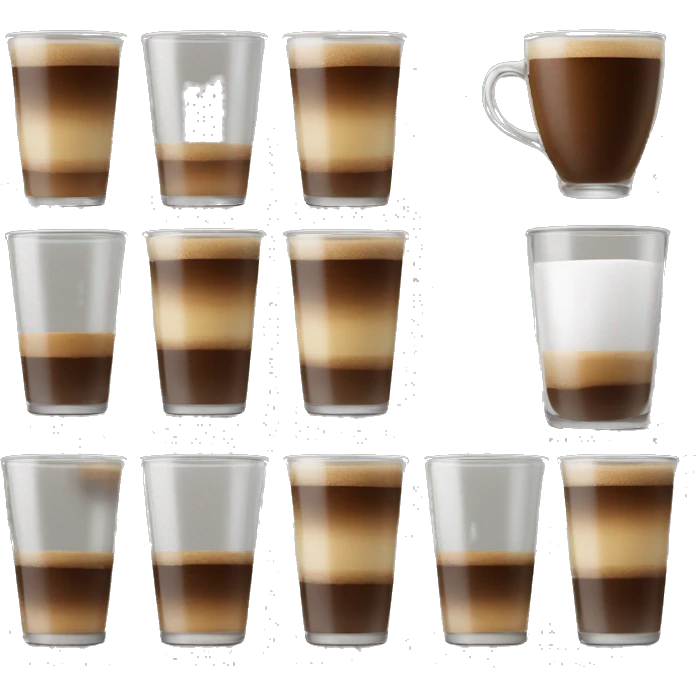 New Year’s glass filled with coffee emoji