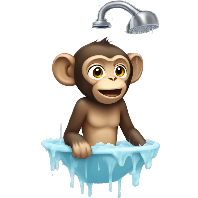 Monkey showering  emoji