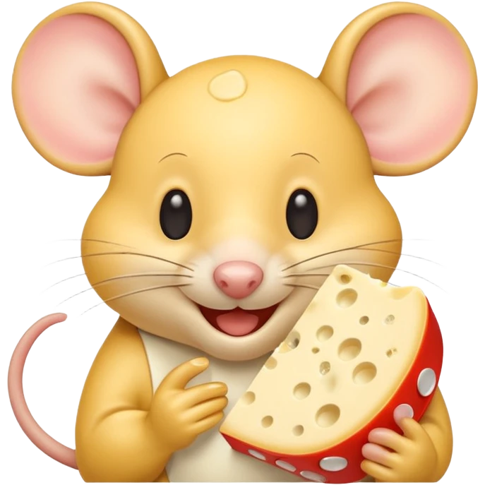 emoji di un topo che mangia il formaggio emoji