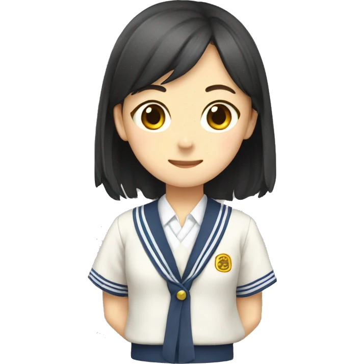 Japanese school uniform emoji