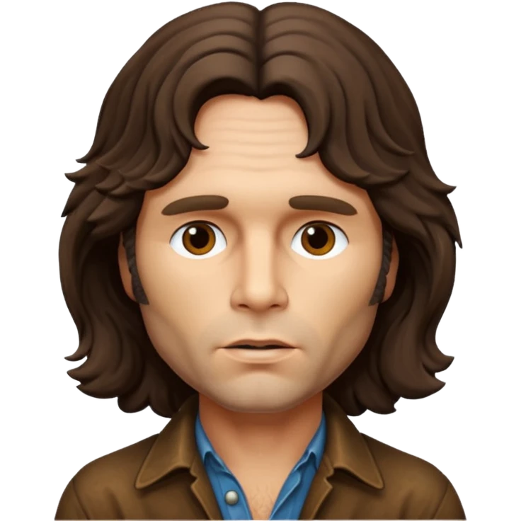 cinematic realistic aged Jim Morrison emoji