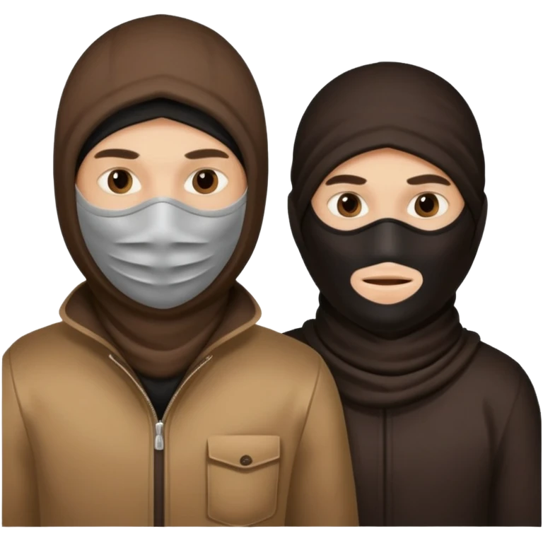 two robbers only face emoji