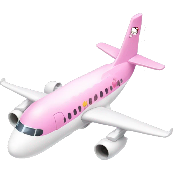 Hello kitty plane emoji