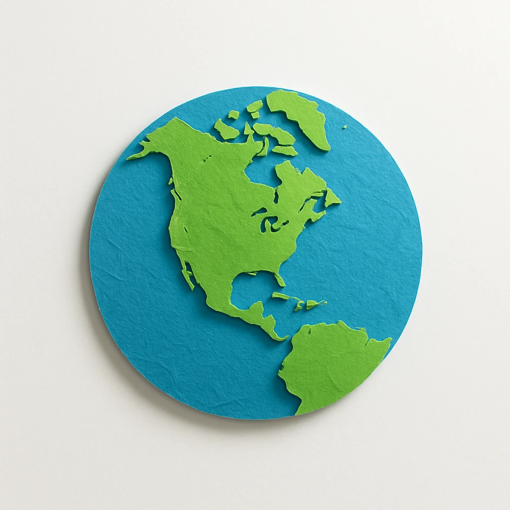 earth globe showing north america emoji
