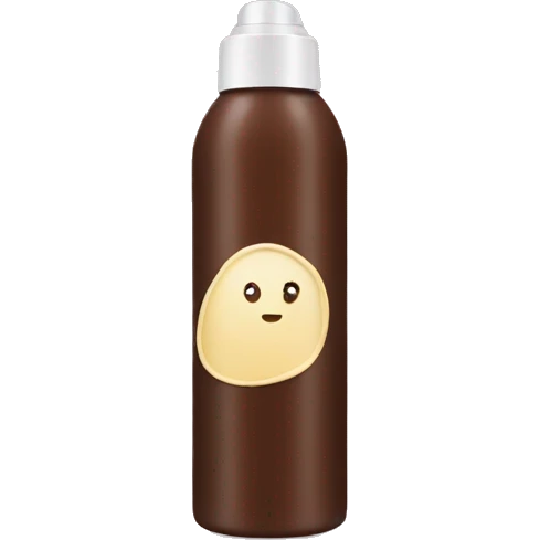 hair mousse in bottle no face emoji