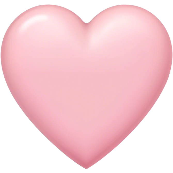 pastel pink heart emoji
