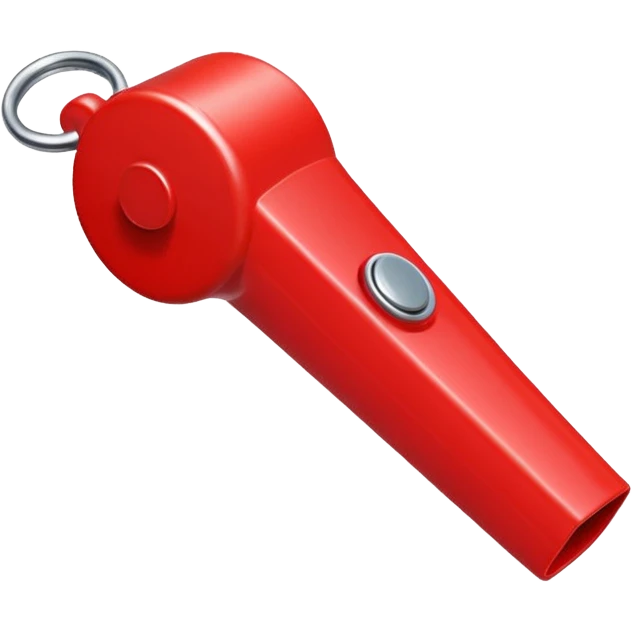 whistle in red emoji