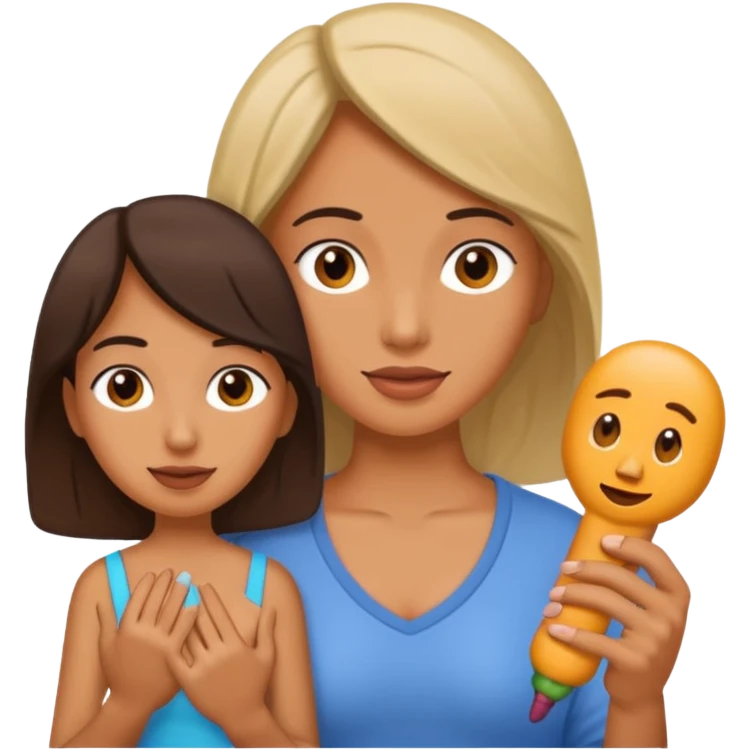 Mulher,segurando o pinto de um homem emoji