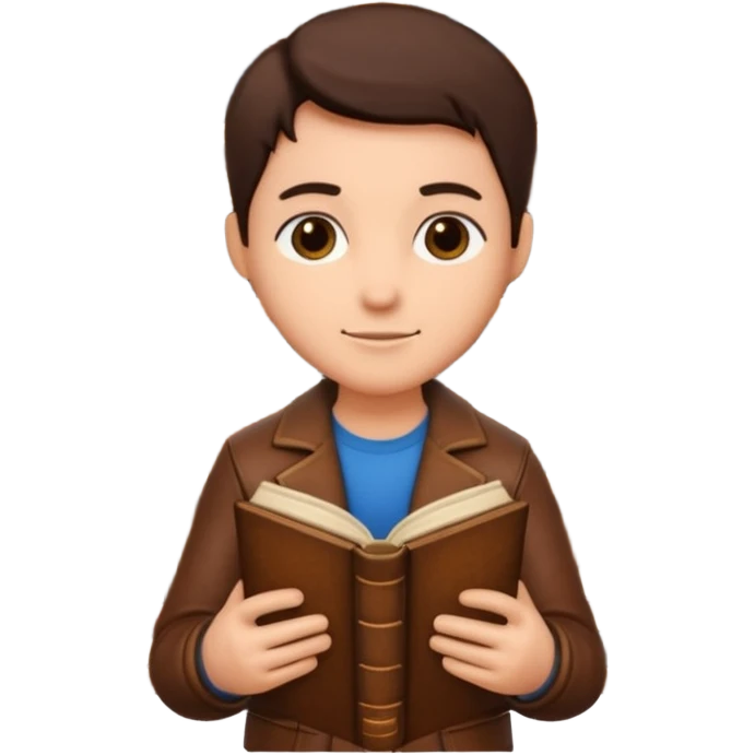 Reader + stack of books, Library Visitor. emoji