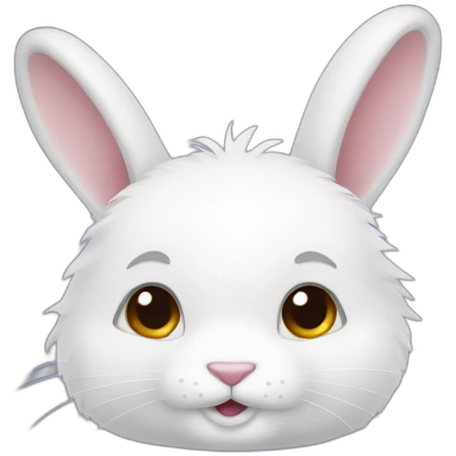 White Furred Rabbit emoji
