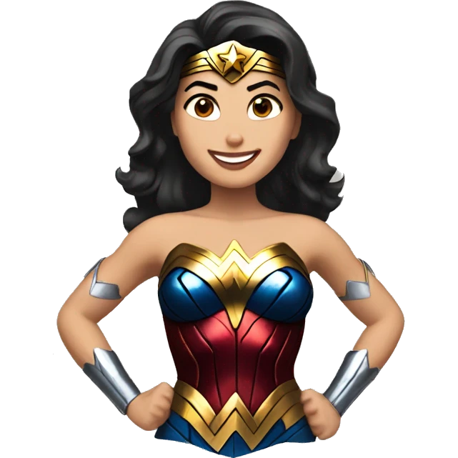 Wonder Woman happy emoji