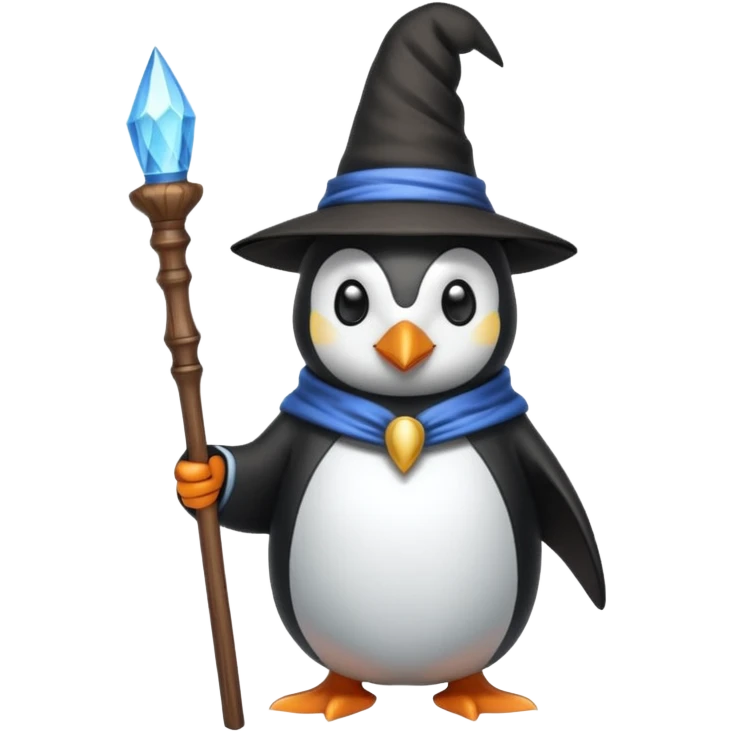 Penguin Wizard emoji
