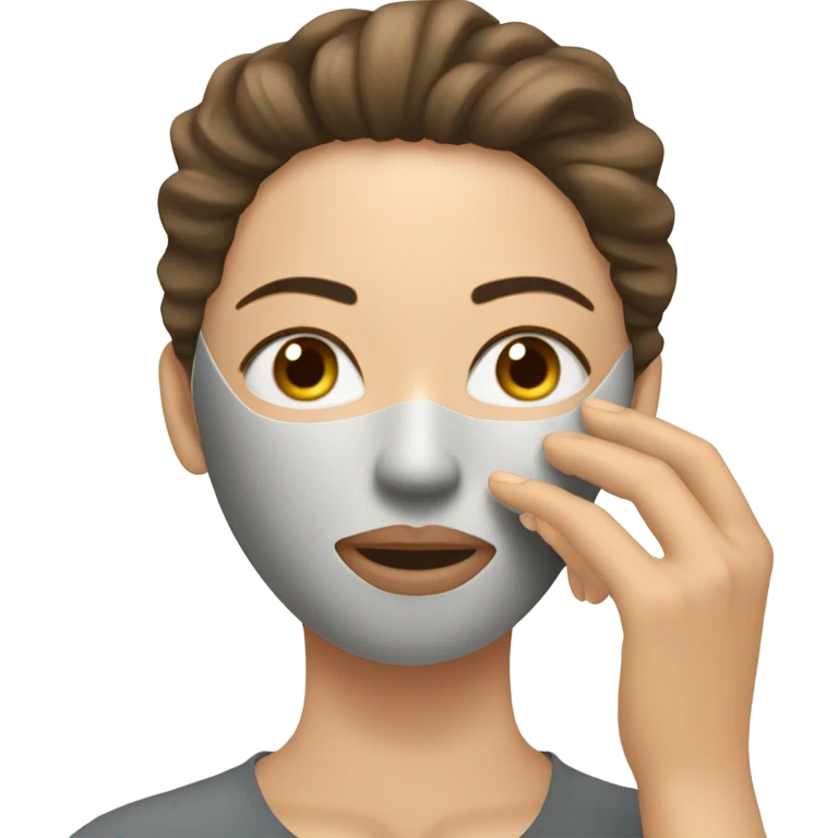 Peeling mask emoji