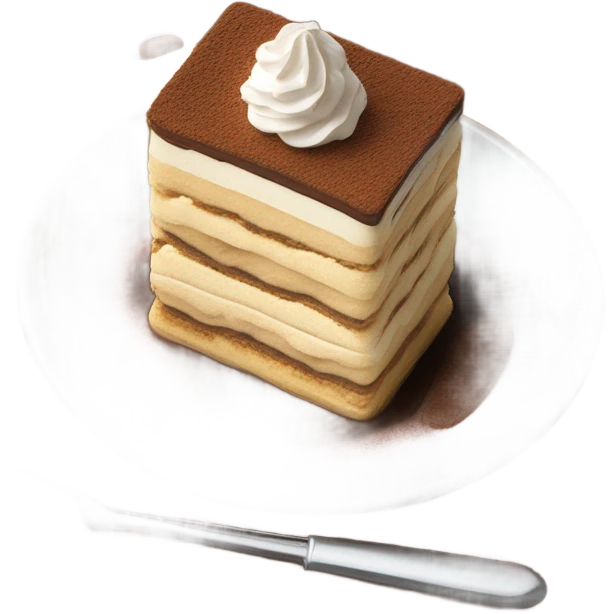 Tiramisu Italian desert emoji