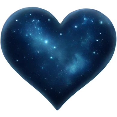 Blue galaxy heart emoji