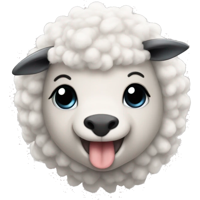 Lamb And shark combined but super cute and fluffy  emoji